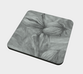 ABSTRACT CHARCOAL SEED POD COASTER