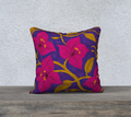 ABSTRACT HAPPY HIBISCUS PREMIUM ART PILLOW CASE