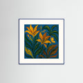 Abstract Wildflowers (50 cm x 50 cm) Framed Art Print